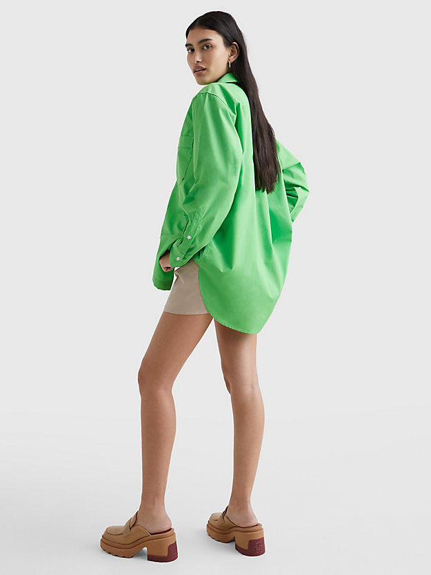 1985 Collection Oversized Poplin Shirt - Spring Lime