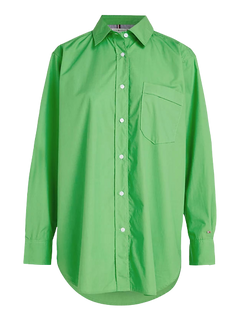 1985 Collection Oversized Poplin Shirt - Spring Lime