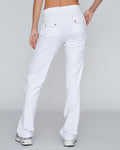Del Ray Classic Velour Pant Pocket - White