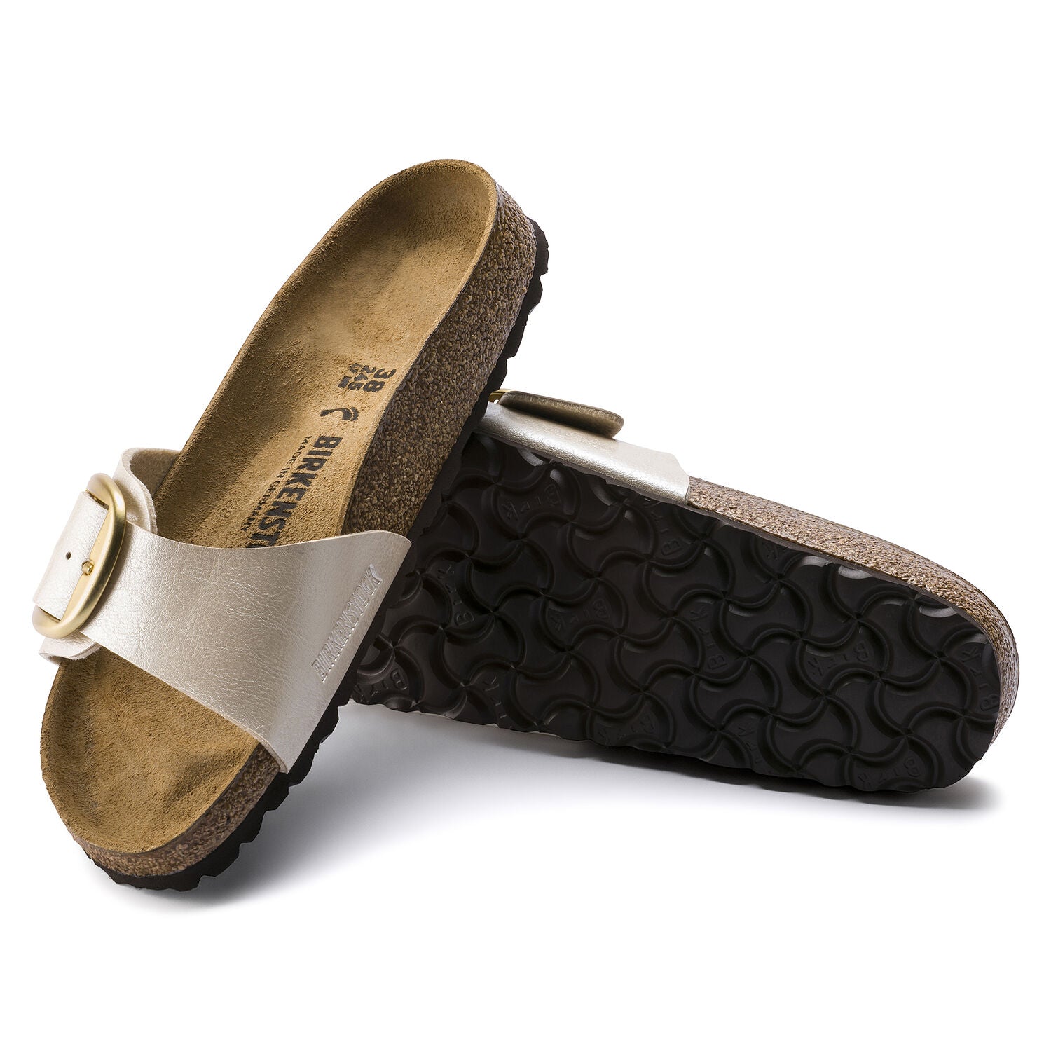 Madrid Big Buckle Narrow - Graceful Pearl White - Birkenstock - Sko - VILLOID.no