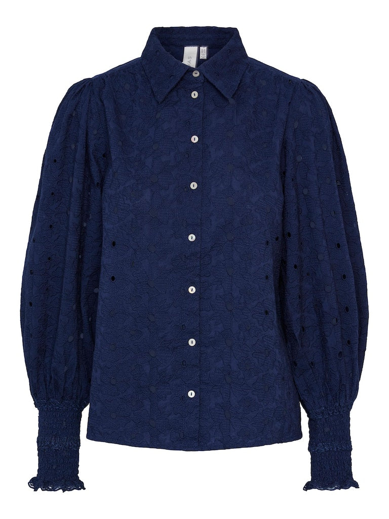 Yassurio LS Shirt S - Dress Blues