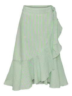 Yastia HW Midi Wrap Skirt - Summer Green