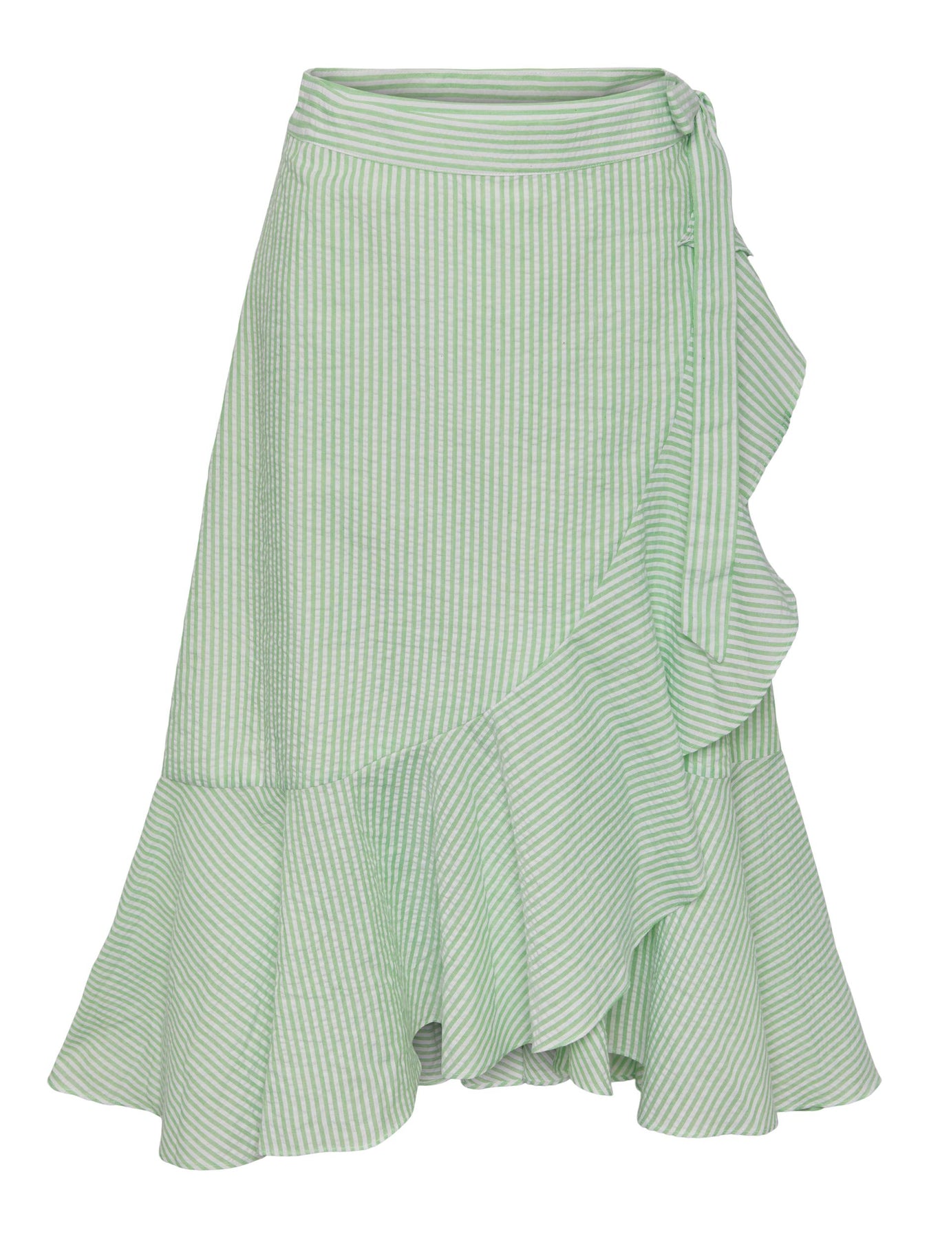 Yastia HW Midi Wrap Skirt - Summer Green