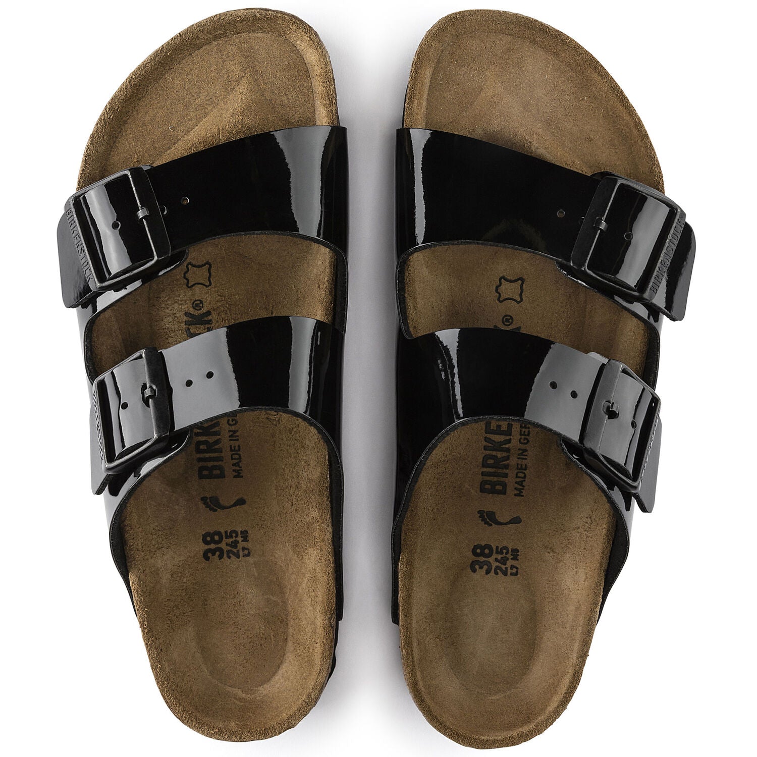 Arizona Birko-Flor - Patent Black - Birkenstock - Sko - VILLOID.no