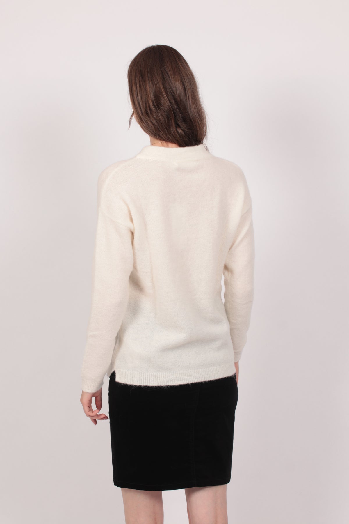 PapinaIW O-neck Pullover - White Smoke - InWear - Gensere - VILLOID.no