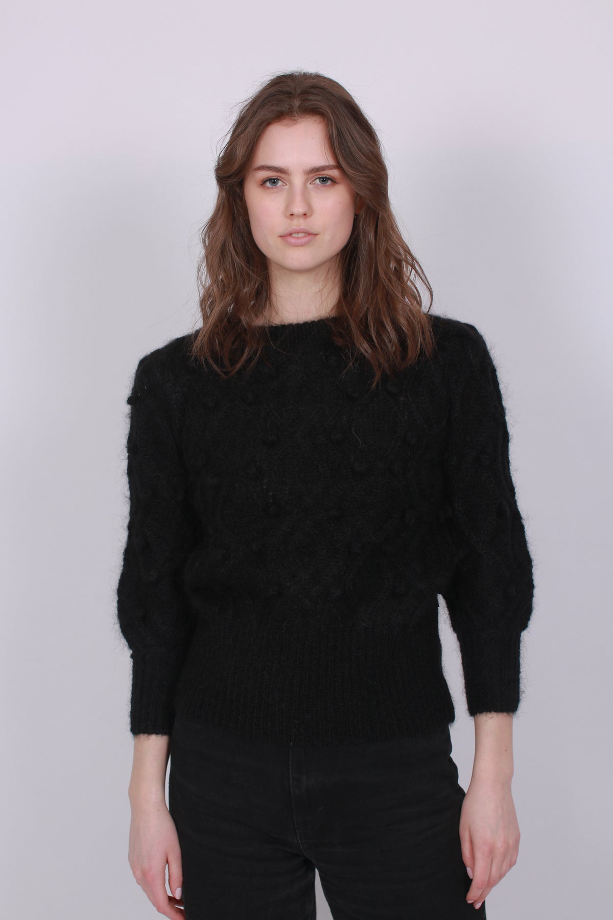 Sienna Chunky Knit Sweater - Black - Ella & il - Gensere - VILLOID.no