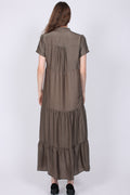 Zoey Dress - Dusty Army - Neo Noir - Kjoler - VILLOID.no