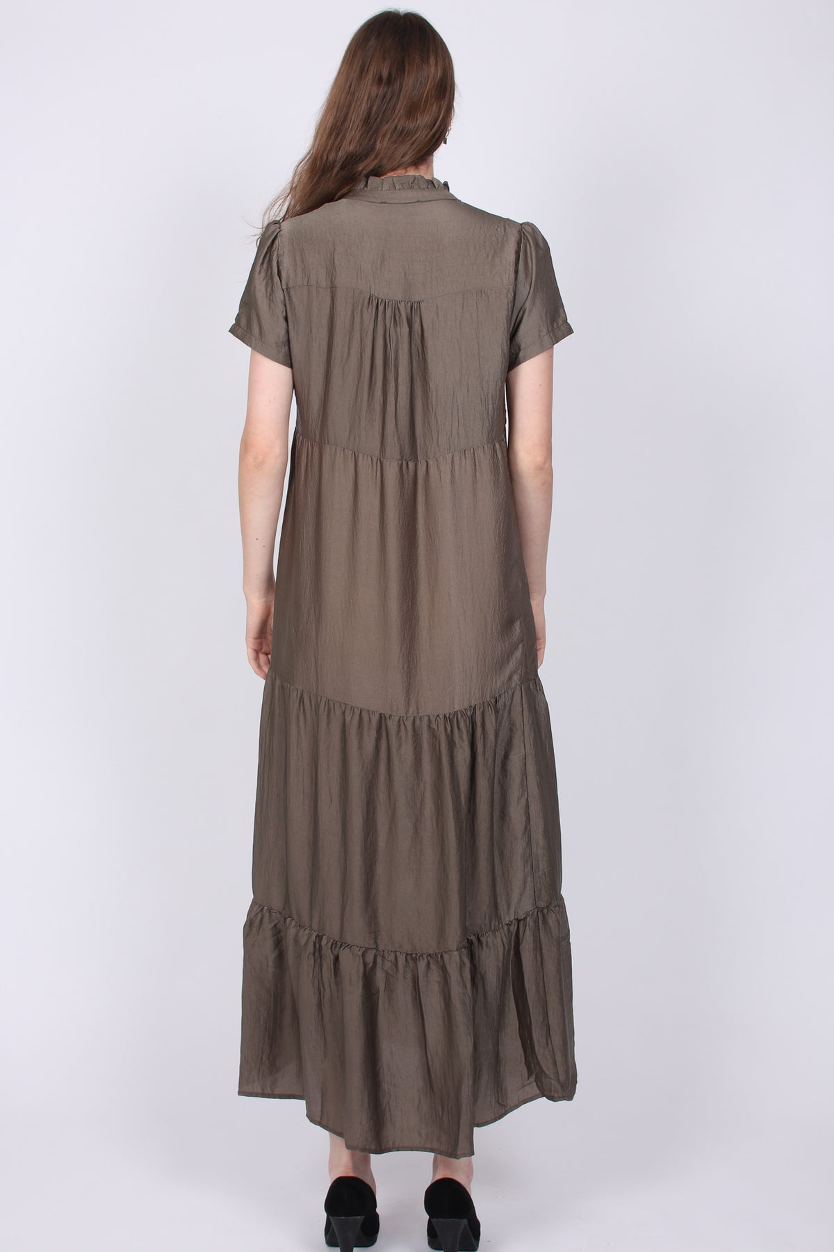 Zoey Dress - Dusty Army - Neo Noir - Kjoler - VILLOID.no