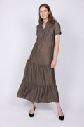 Zoey Dress - Dusty Army - Neo Noir - Kjoler - VILLOID.no