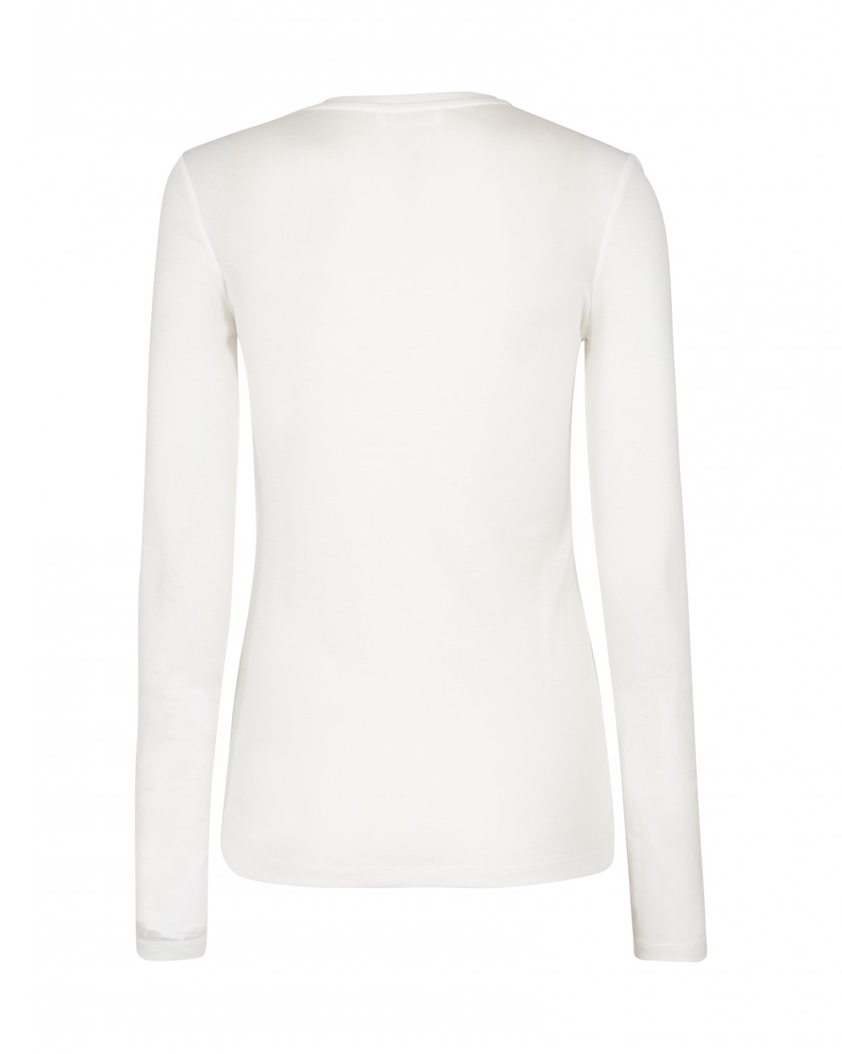 Mona Lyocell O LS Top - Bright White - Moss Copenhagen - Gensere - VILLOID.no