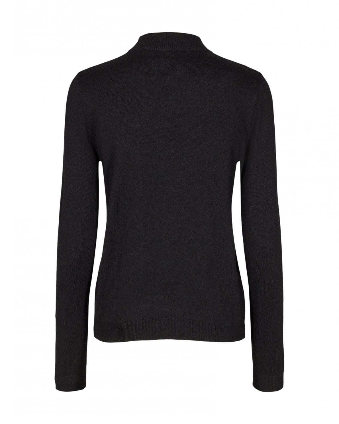 Jazee Cashwool R Pullover - Black - Moss Copenhagen - Gensere - VILLOID.no