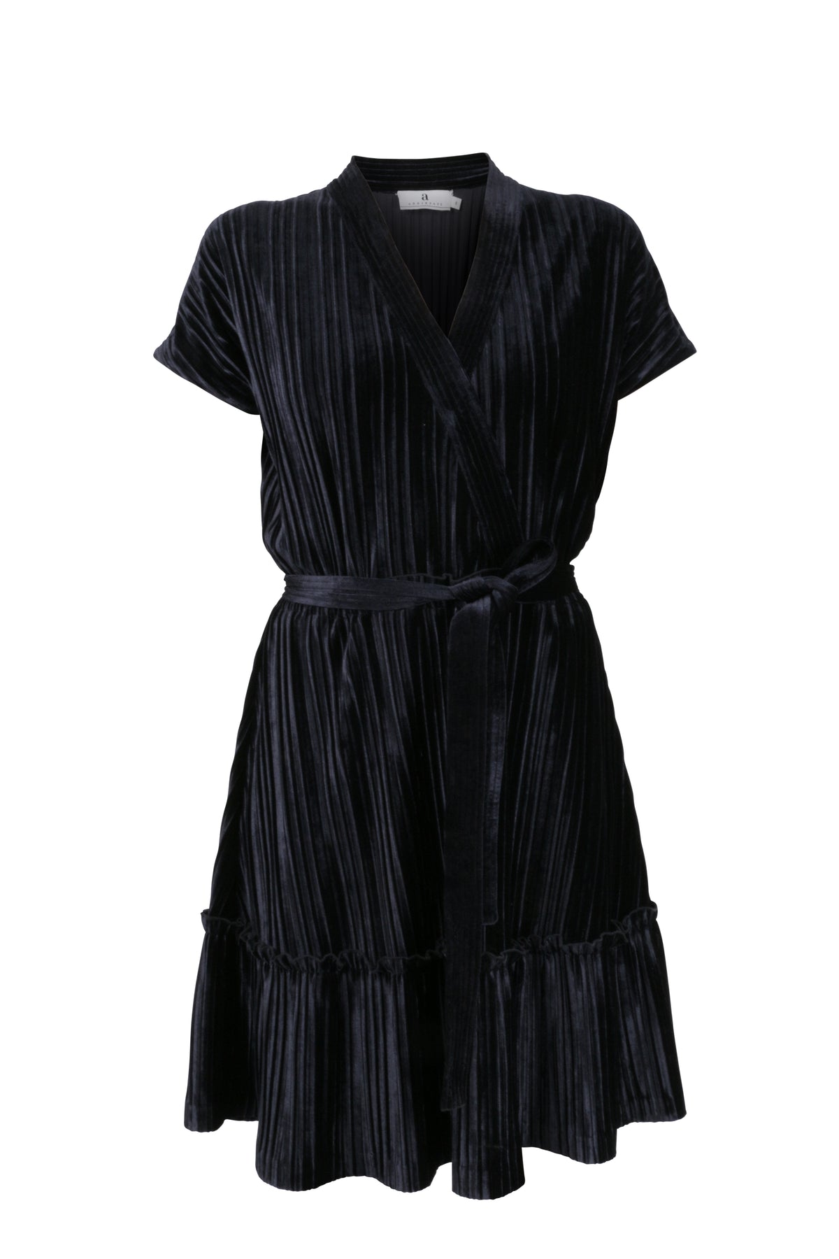 Marine Arniesays: Alysia Velvet Pleat Kjole - ArnieSays - Kjoler - VILLOID.no