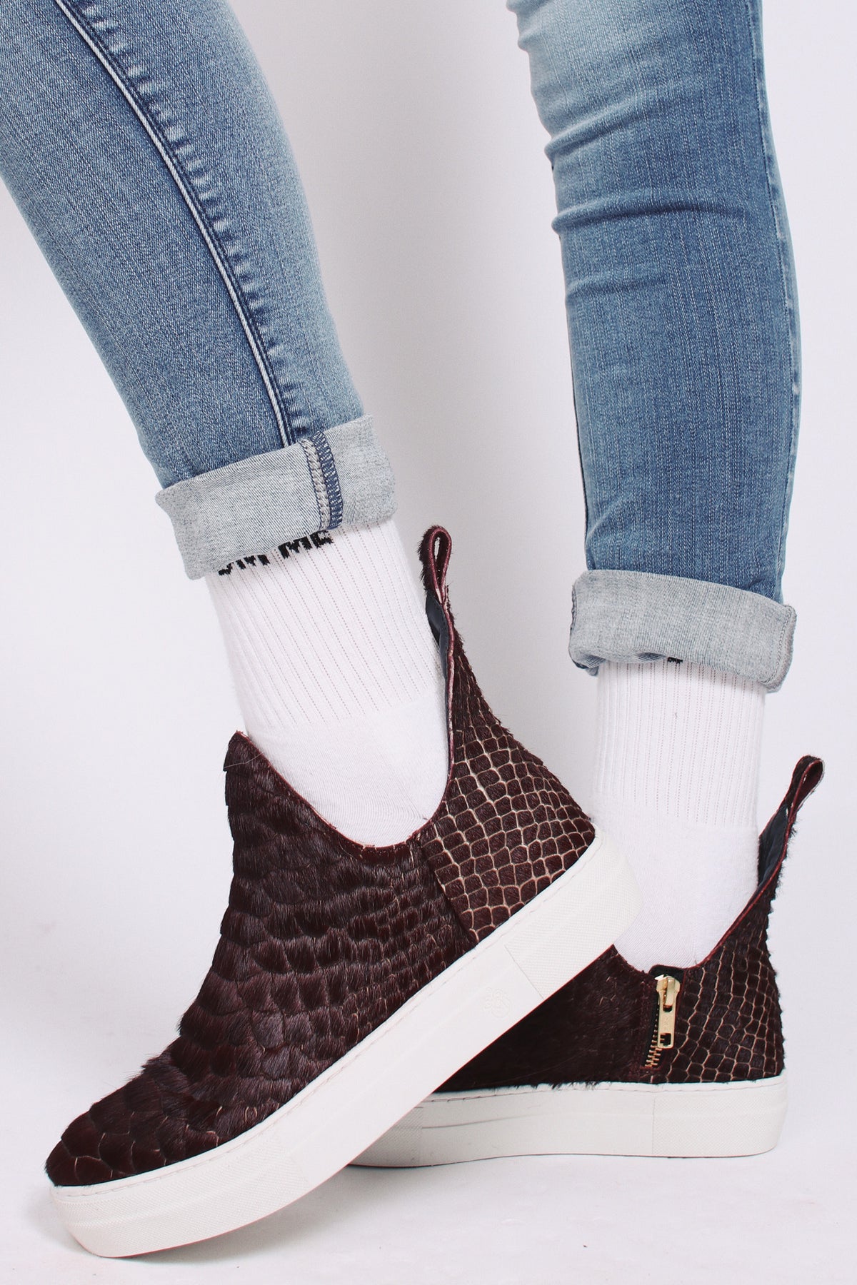 Bootie Sneakers Unisex - Bordeaux - Mariette - Sko - VILLOID.no