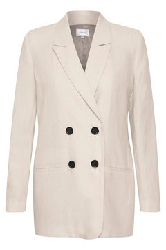 PaulaGZ Linen Blazer - Ancient Scroll