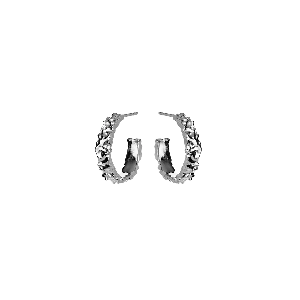 Aio Medium Örhängen - Silver