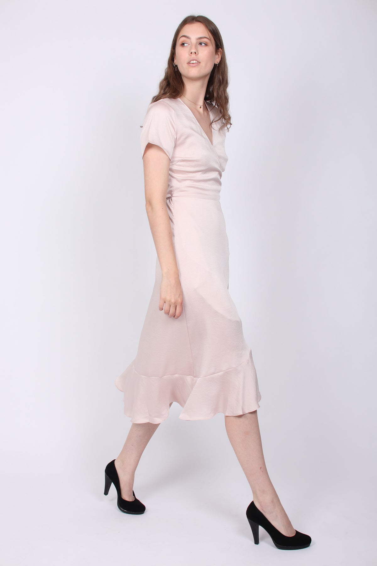 Magga Solid Dress - Powder - Neo Noir - Kjoler - VILLOID.no