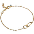 Organic Double Circle Armband - Guld