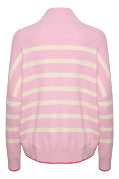 TenleyIW Turtleneck Pullover - Candyfloss Stripe