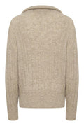 AlphaGZ Zipper Pullover - Warm Sand Melange