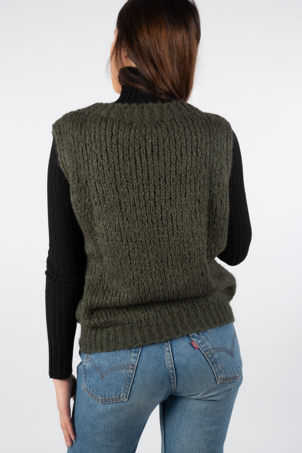 Kala Vest Wool - Olive