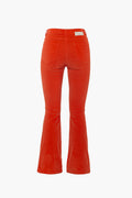 High Rise Flared Cord - Mandarin Red