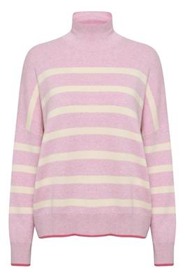 TenleyIW Turtleneck Pullover - Candyfloss Stripe