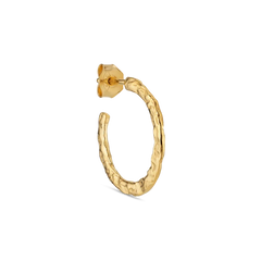 Bruised Heart Creole - Gold Plated