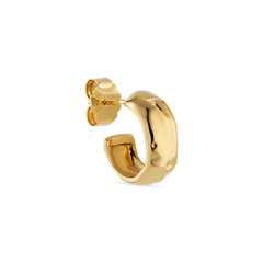 Bruised Heart Hoop - Gold Plated