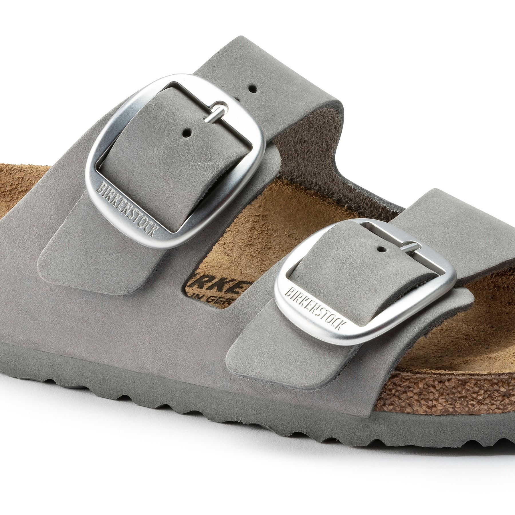 Arizona Big Buckle Nubuck Leather Narrow - Dove Gray