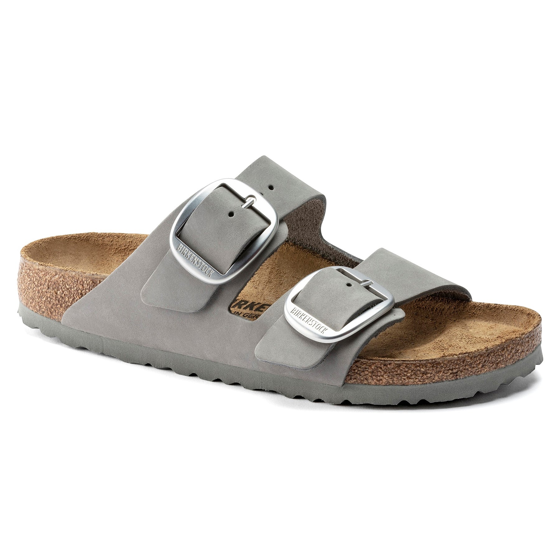 Arizona Big Buckle Nubuck Leather Narrow - Dove Gray