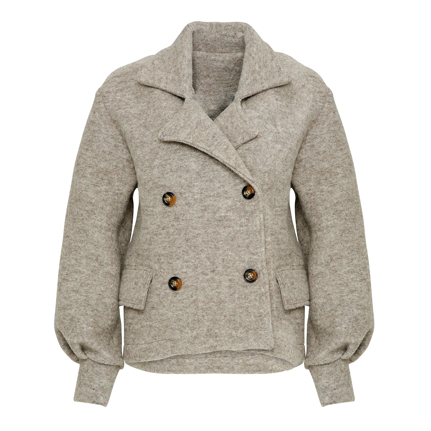 Risa Jacket Wool - Beige - Noella - Jakker - VILLOID.no