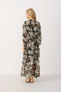 PoloniaPW Dress - Svart blommönster