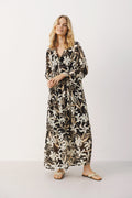 PoloniaPW Dress - Svart blommönster