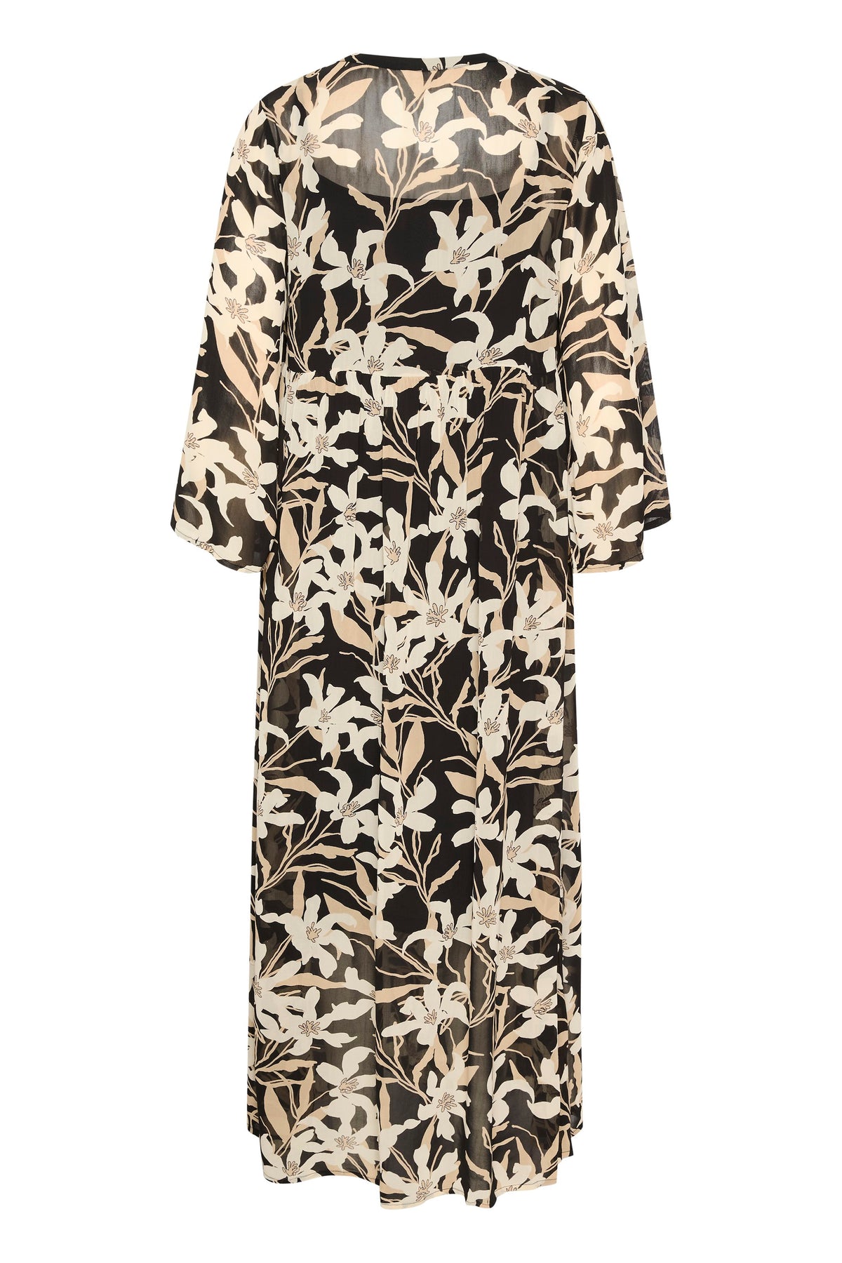 PoloniaPW Dress - Svart blommönster