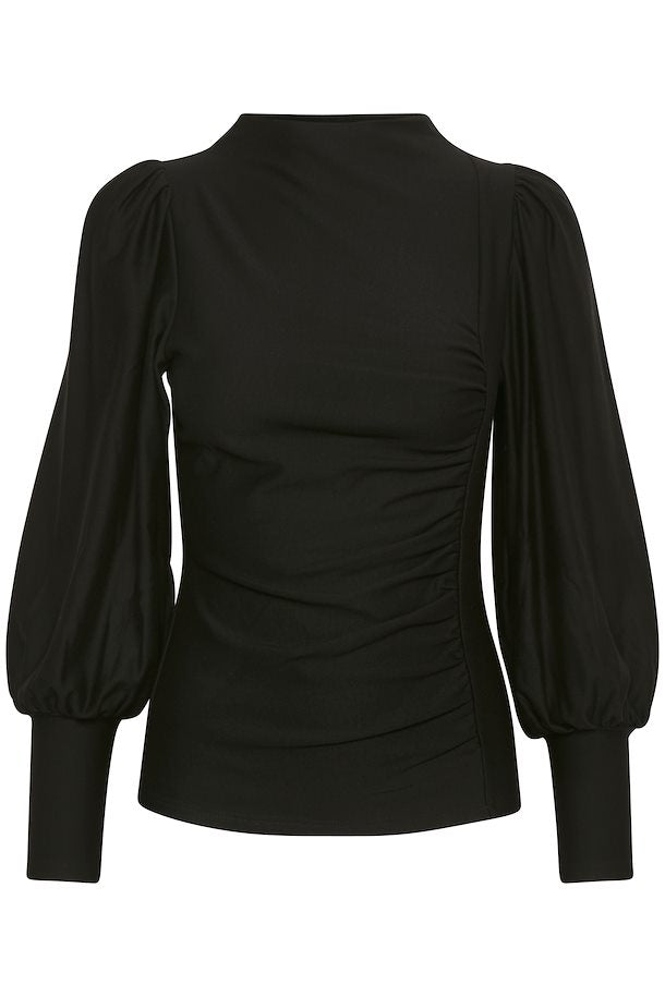 RifaGZ Puff Blouse - Black - Gestuz - Bluser & Skjorter - VILLOID.no