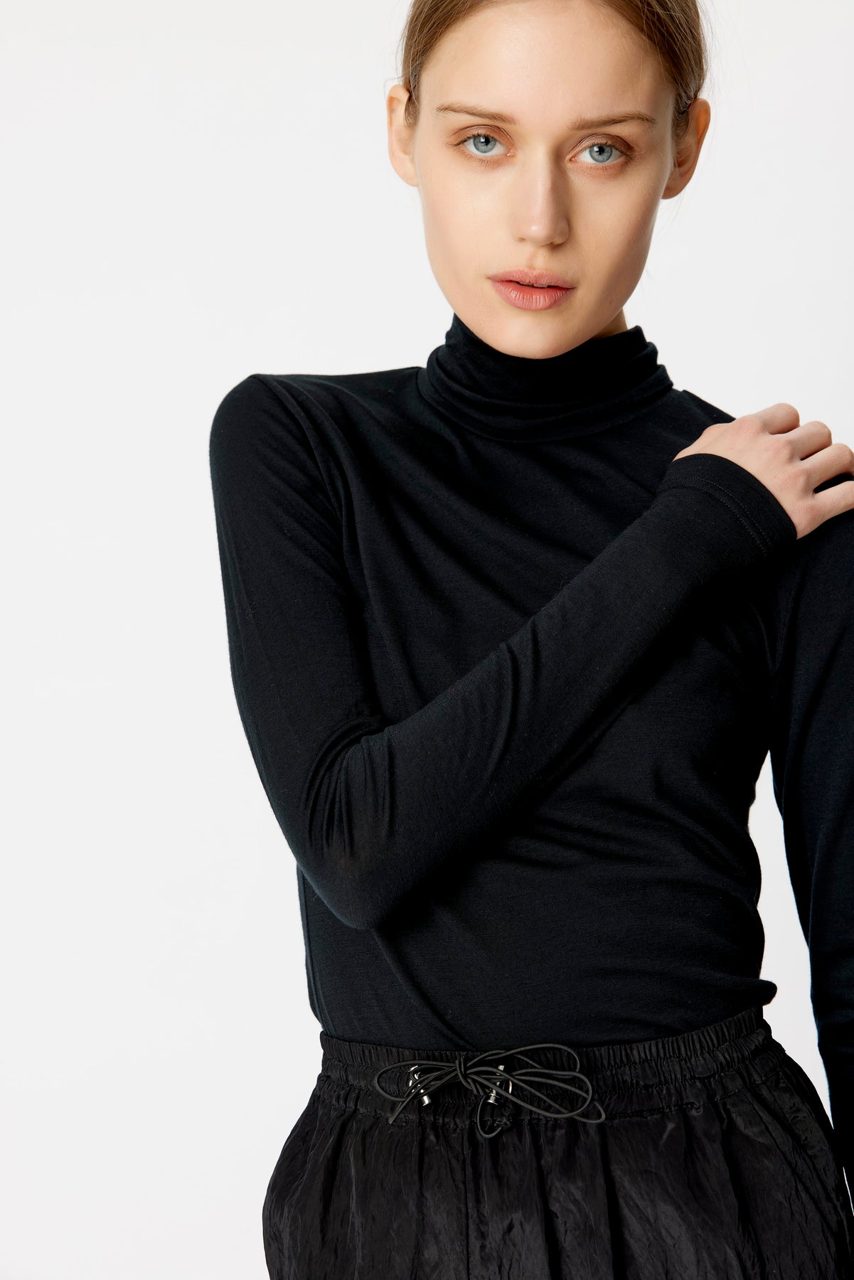 SividaGZ Wool Rollneck - Black