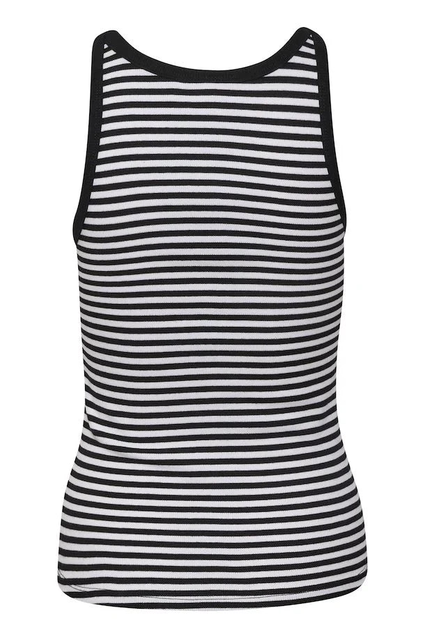 DrewGZ SL Stripe Top - Black/White Stripe