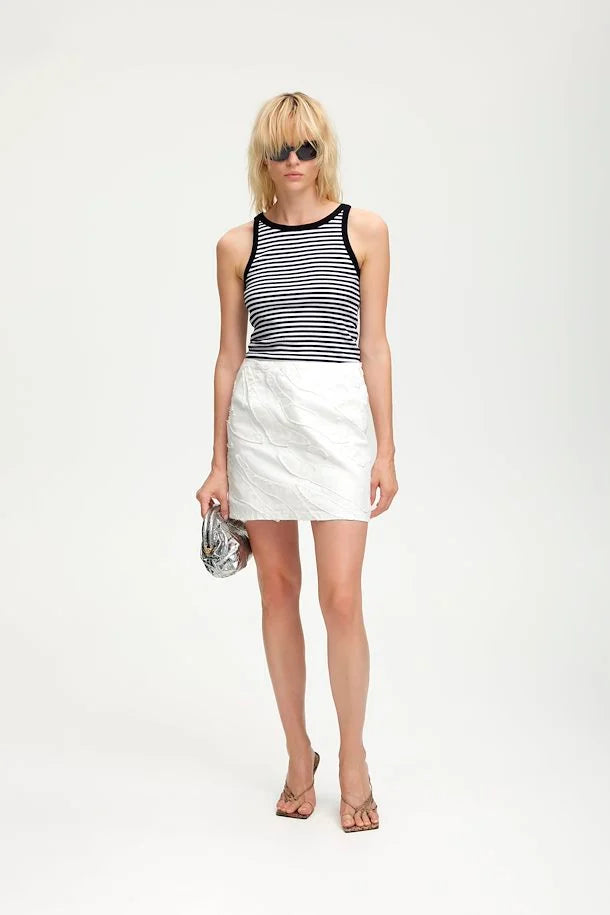 DrewGZ SL Stripe Top - Black/White Stripe