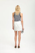 DrewGZ SL Stripe Top - Black/White Stripe
