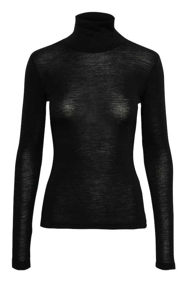 WilmaGZ Rollneck - Black - Gestuz - Gensere - VILLOID.no