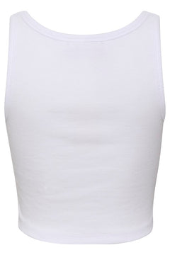 DrewGZ Cropped Top - Bright White