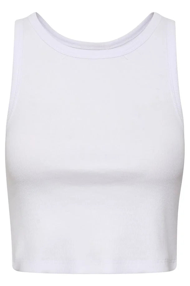 DrewGZ Cropped Top - Bright White