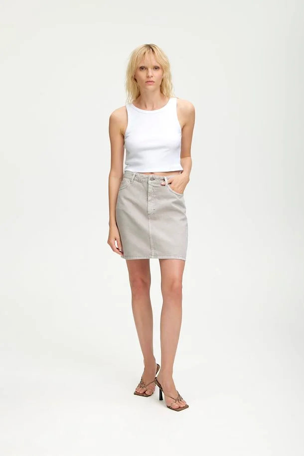 DrewGZ Cropped Top - Bright White