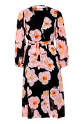 BasiraIW Wrap Dress - Pink Poetic Flower