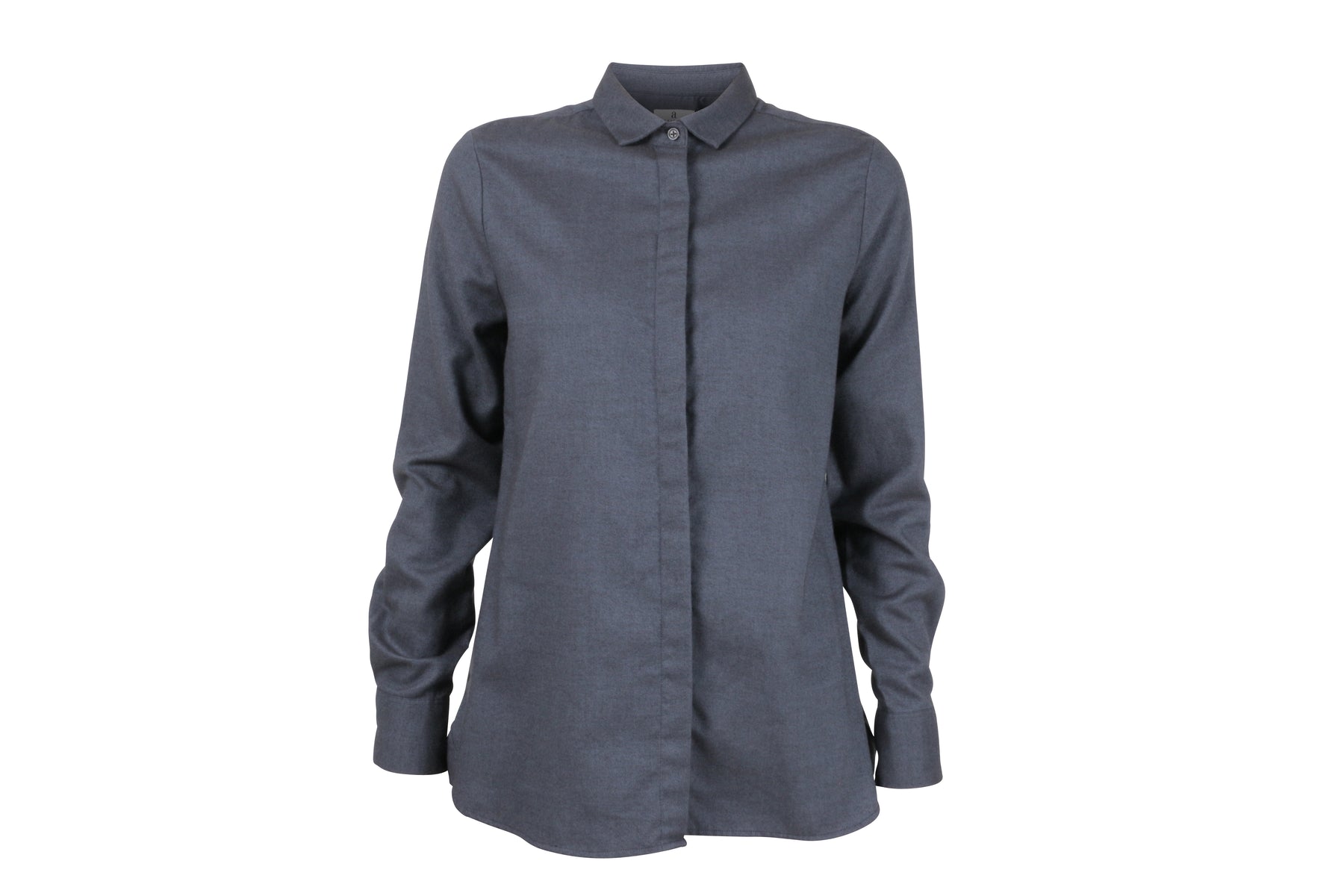 Mørkeblå Arniesays: Crawford Wool Flannel Skjorte - ArnieSays - Bluser & Skjorter - VILLOID.no