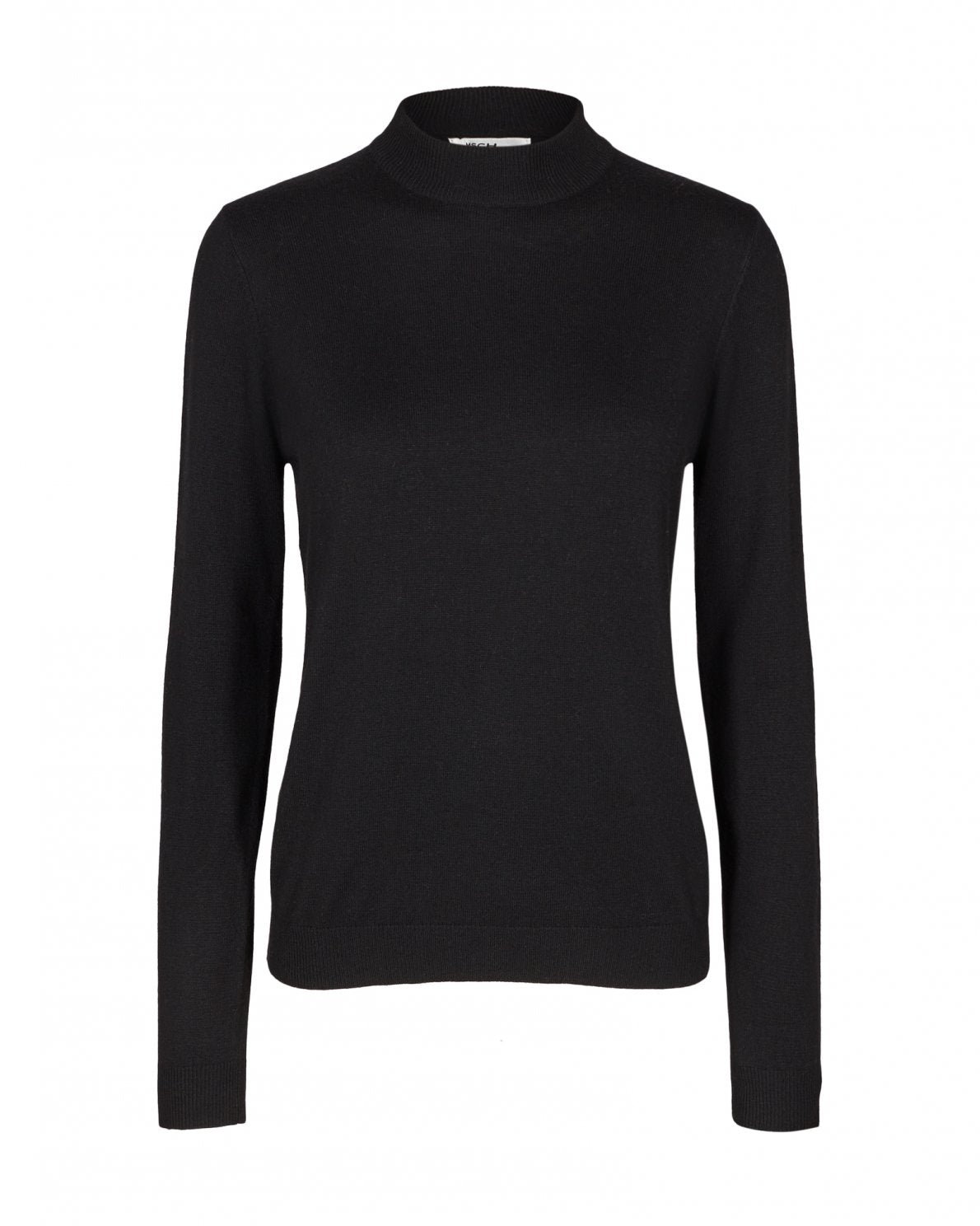 Jazee Cashwool R Pullover - Black - Moss Copenhagen - Gensere - VILLOID.no