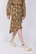 Snake Midi Skirt - Chai Tea - Second Female - Skjørt - VILLOID.no
