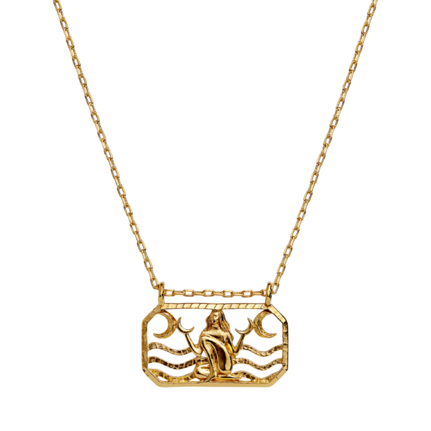Zodiac Cancer Halsband (Kräftan) - Guld