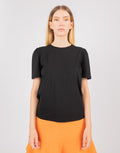 Janine Puff Tee - Black