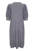 KikoIW Yanca Klänning - Marine Blue Melange